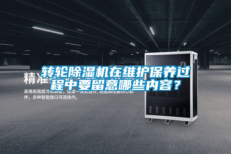 轉(zhuǎn)輪除濕機(jī)在維護(hù)保養(yǎng)過程中要留意哪些內(nèi)容？