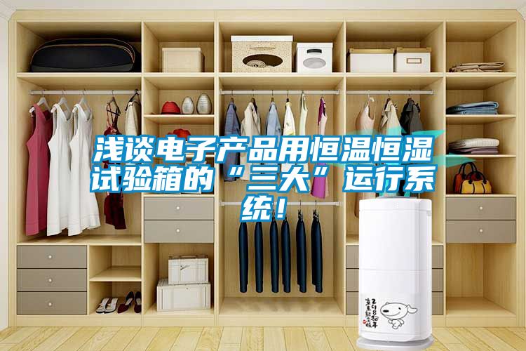 淺談電子產(chǎn)品用恒溫恒濕試驗箱的“三大”運行系統(tǒng)！