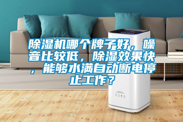 除濕機(jī)哪個(gè)牌子好，噪音比較低，除濕效果快，能夠水滿(mǎn)自動(dòng)斷電停止工作？