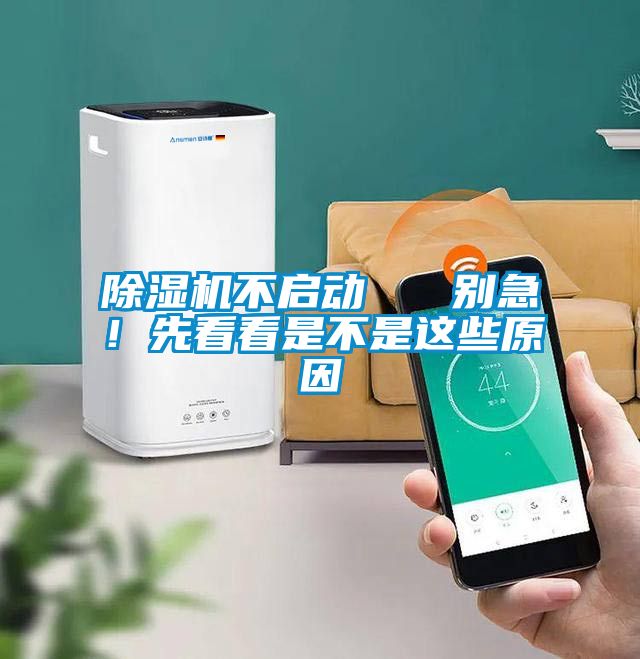 除濕機不啟動   別急！先看看是不是這些原因