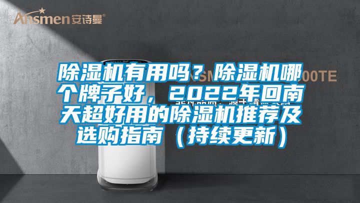 除濕機有用嗎？除濕機哪個牌子好，2022年回南天超好用的除濕機推薦及選購指南（持續(xù)更新）