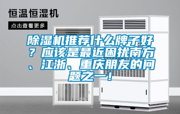 除濕機(jī)推薦什么牌子好？應(yīng)該是最近困擾南方、江浙、重慶朋友的問題之一！