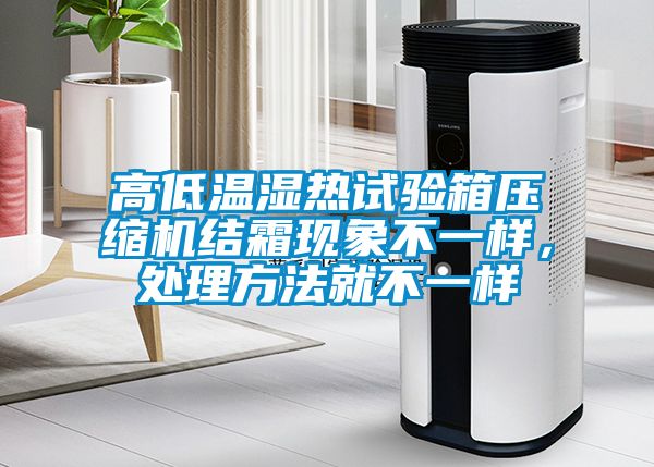 高低溫濕熱試驗箱壓縮機(jī)結(jié)霜現(xiàn)象不一樣，處理方法就不一樣